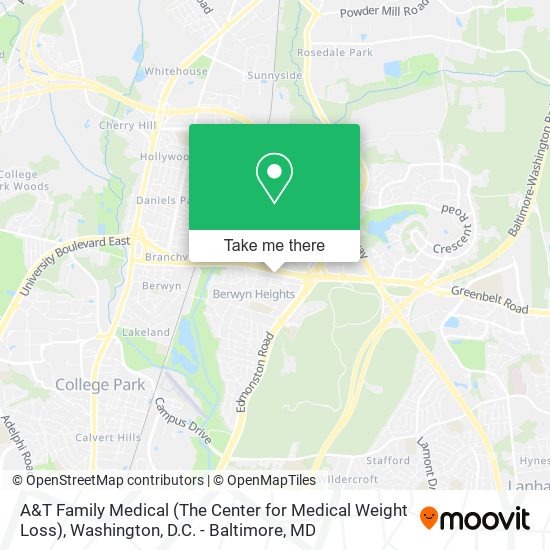 Mapa de A&T Family Medical (The Center for Medical Weight Loss)