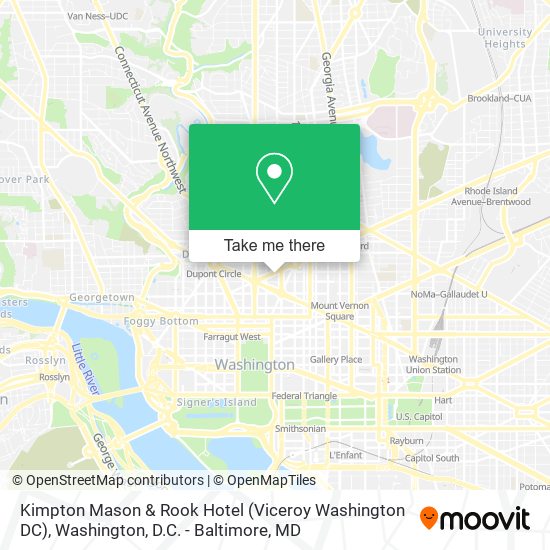 Mapa de Kimpton Mason & Rook Hotel (Viceroy Washington DC)