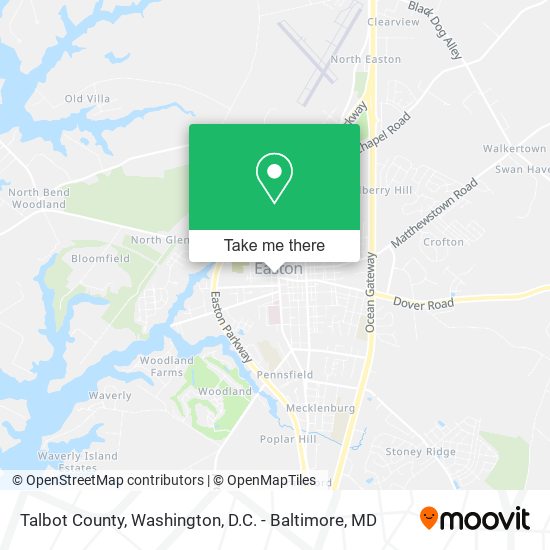 Mapa de Talbot County