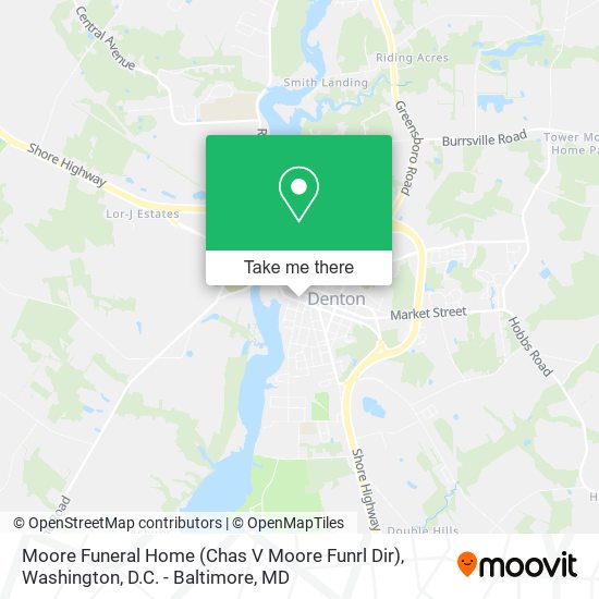 Moore Funeral Home (Chas V Moore Funrl Dir) map