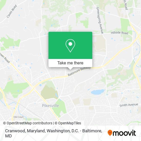 Mapa de Cranwood, Maryland