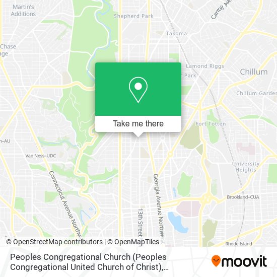 Mapa de Peoples Congregational Church (Peoples Congregational United Church of Christ)