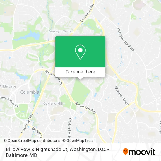 Billow Row & Nightshade Ct map