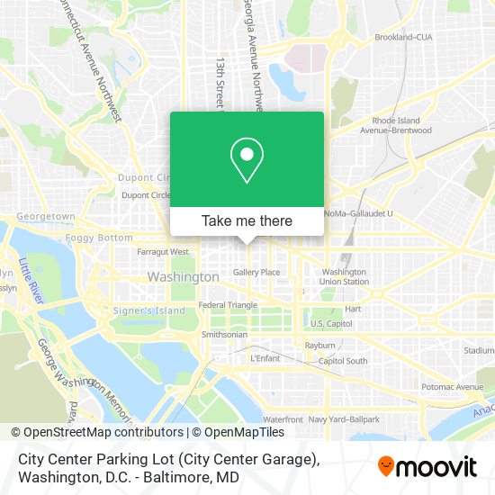Mapa de City Center Parking Lot (City Center Garage)