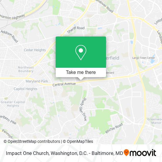 Impact One Church map