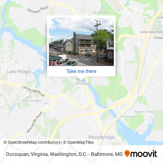 Occoquan, Virginia map