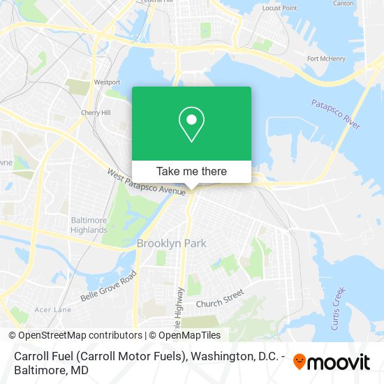 Mapa de Carroll Fuel (Carroll Motor Fuels)