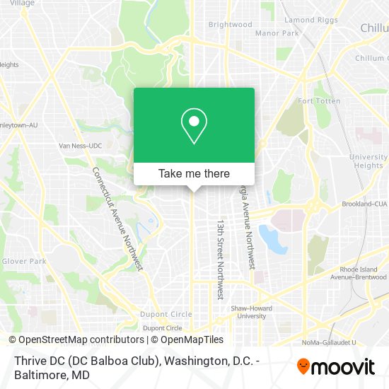 Thrive DC (DC Balboa Club) map