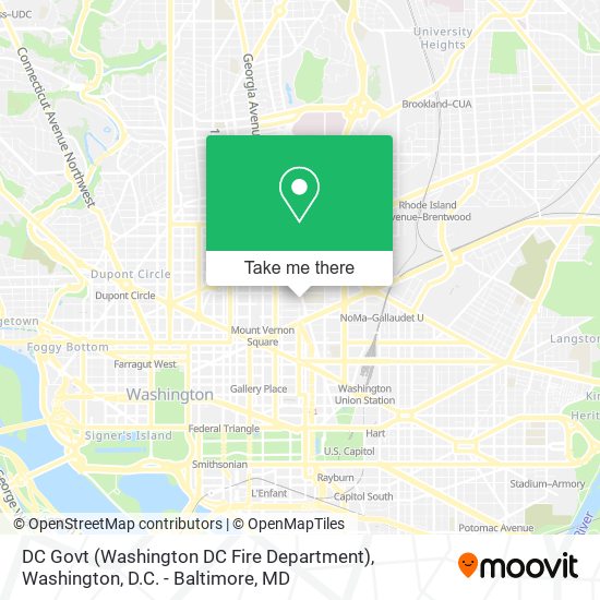 DC Govt (Washington DC Fire Department) map