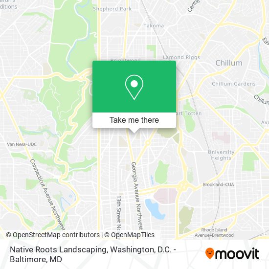 Native Roots Landscaping map