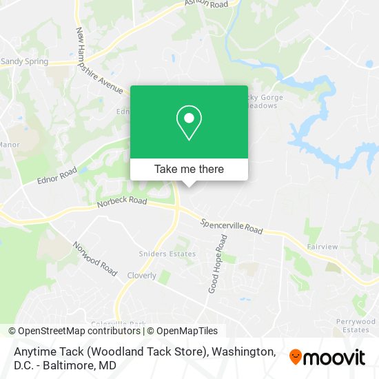 Mapa de Anytime Tack (Woodland Tack Store)