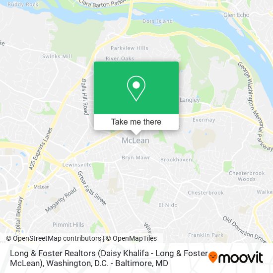 Long & Foster Realtors (Daisy Khalifa - Long & Foster McLean) map