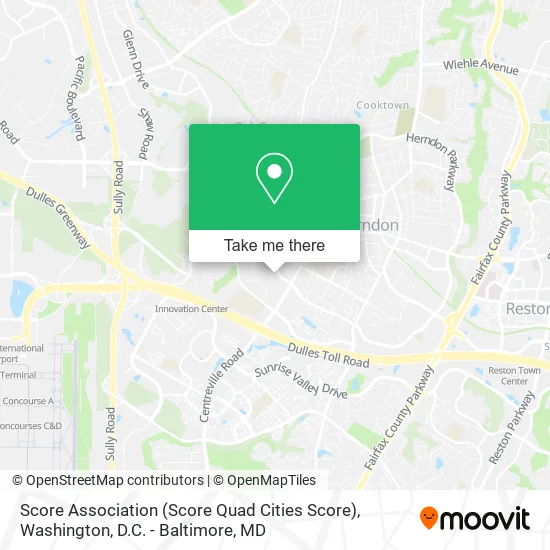 Mapa de Score Association (Score Quad Cities Score)