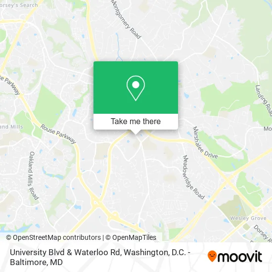 University Blvd & Waterloo Rd map
