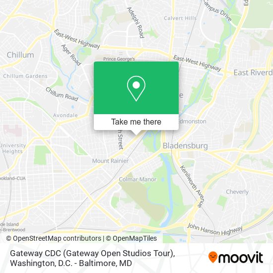 Gateway CDC (Gateway Open Studios Tour) map