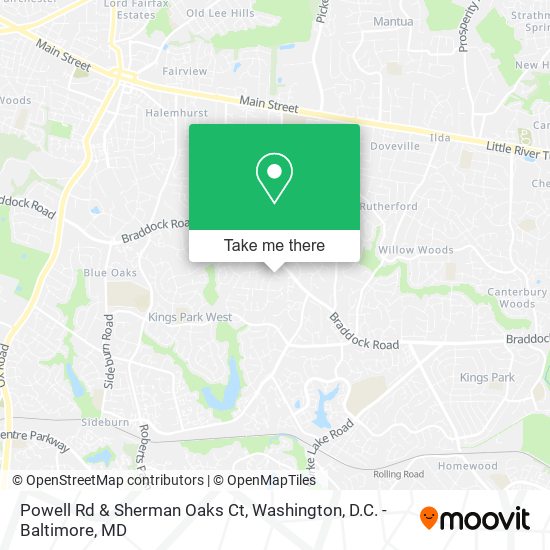 Mapa de Powell Rd & Sherman Oaks Ct