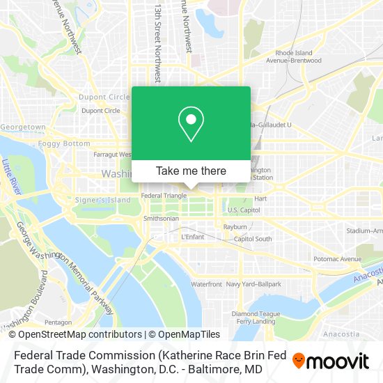 Mapa de Federal Trade Commission (Katherine Race Brin Fed Trade Comm)