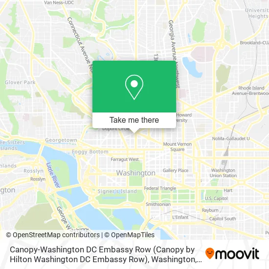 Mapa de Canopy-Washington DC Embassy Row (Canopy by Hilton Washington DC Embassy Row)