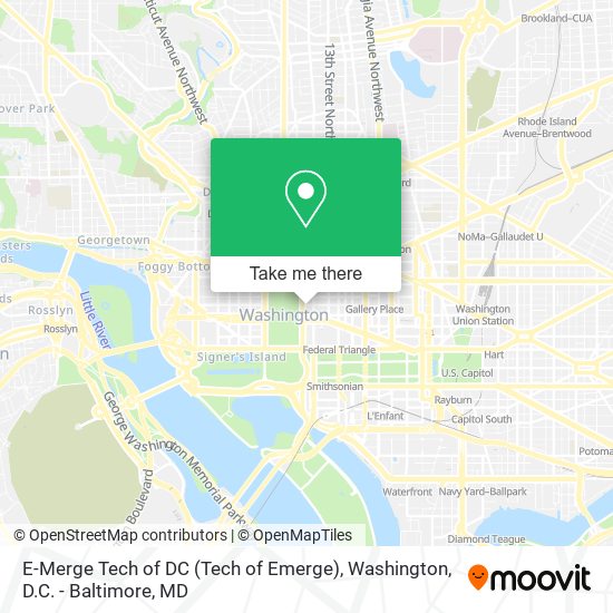 Mapa de E-Merge Tech of DC (Tech of Emerge)