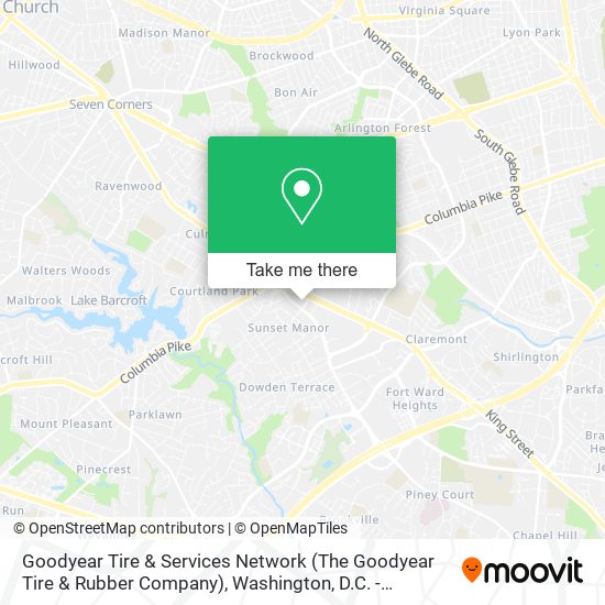 Goodyear Tire & Services Network (The Goodyear Tire & Rubber Company) map