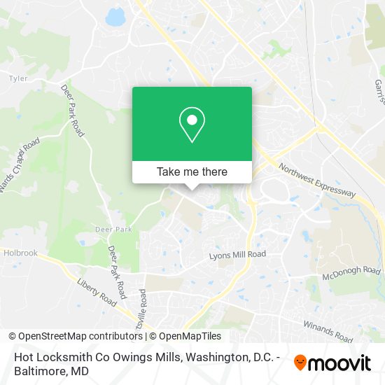 Hot Locksmith Co Owings Mills map