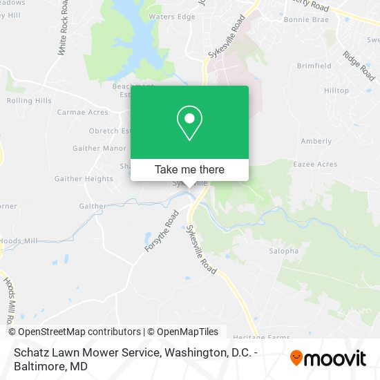 Schatz Lawn Mower Service map