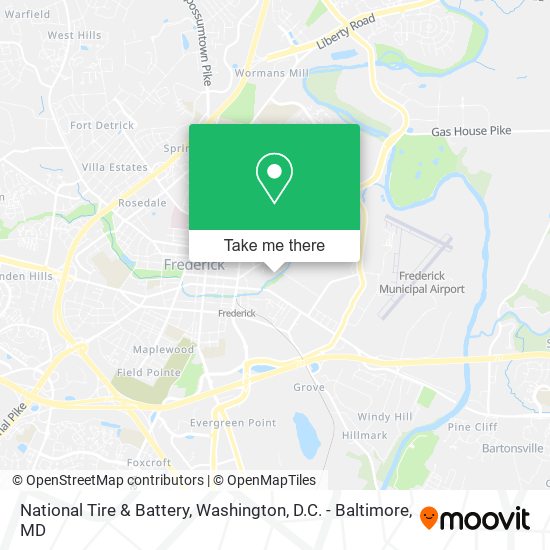 National Tire & Battery map