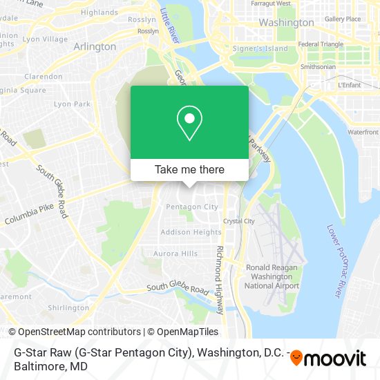 G-Star Raw (G-Star Pentagon City) map