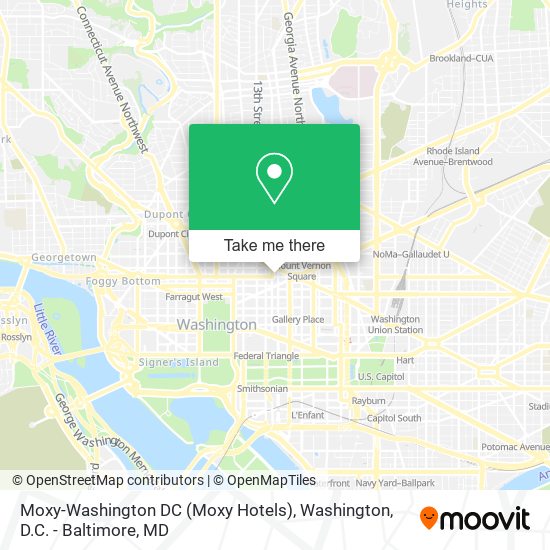 Moxy-Washington DC (Moxy Hotels) map