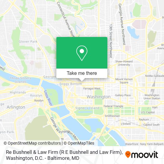 Re Bushnell & Law Firm (R E Bushnell and Law Firm) map