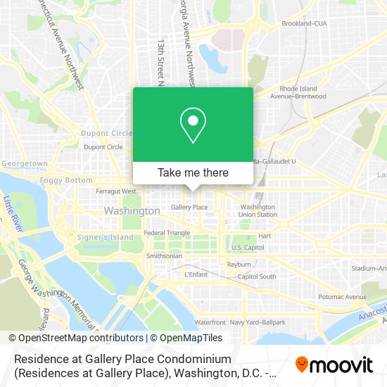 Residence at Gallery Place Condominium (Residences at Gallery Place) map