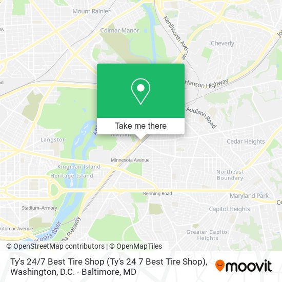 Ty's 24 / 7 Best Tire Shop map