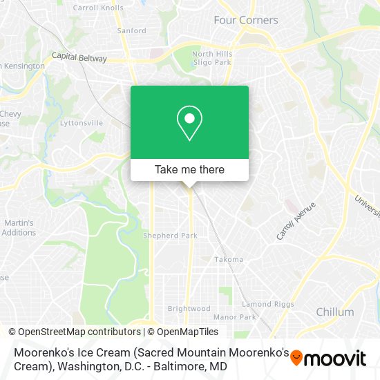 Moorenko's Ice Cream (Sacred Mountain Moorenko's Cream) map