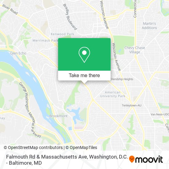 Mapa de Falmouth Rd & Massachusetts Ave