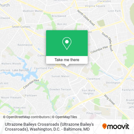 Ultrazone Baileys Crossroads (Ultrazone Bailey's Crossroads) map