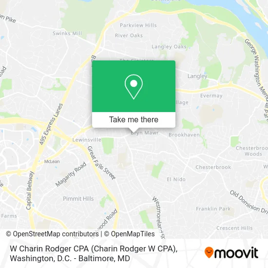 W Charin Rodger CPA map