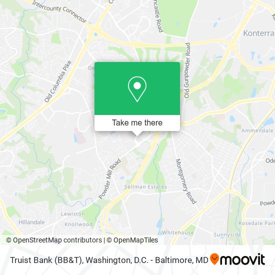 Truist Bank (BB&T) map