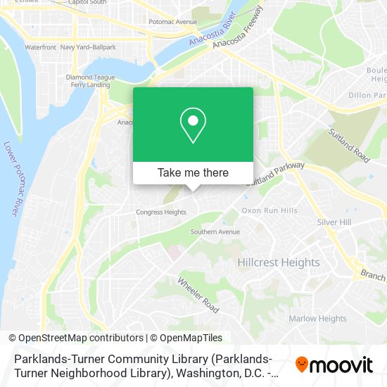 Parklands-Turner Community Library map