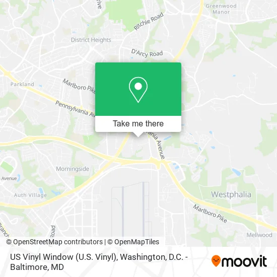 Mapa de US Vinyl Window (U.S. Vinyl)
