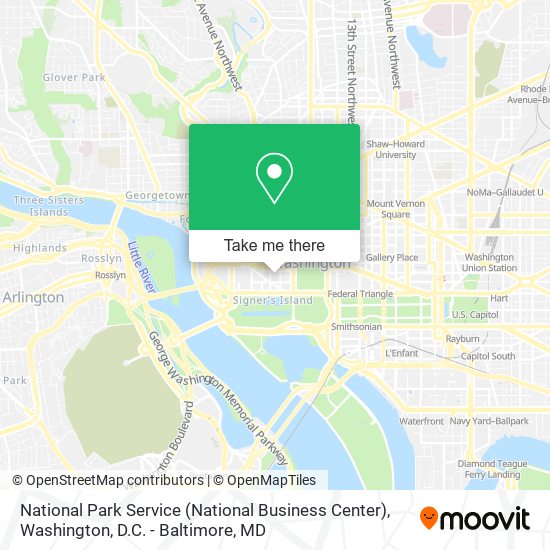 Mapa de National Park Service (National Business Center)