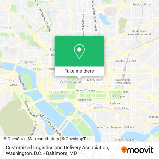 Mapa de Customized Logistics and Delivery Association
