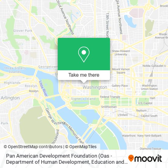 Pan American Development Foundation map