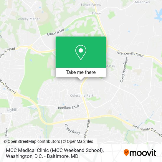 Mapa de MCC Medical Clinic (MCC Weekend School)
