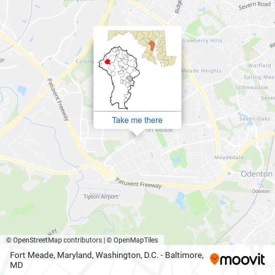 Fort Meade, Maryland map