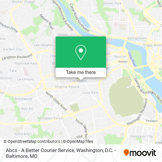 Abcs - A Better Courier Service map
