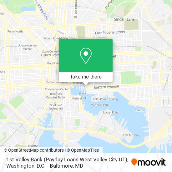 Mapa de 1st Valley Bank (Payday Loans West Valley City UT)