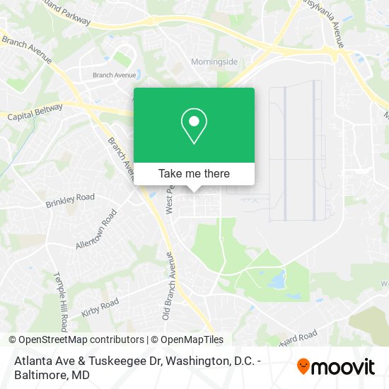 Atlanta Ave & Tuskeegee Dr map