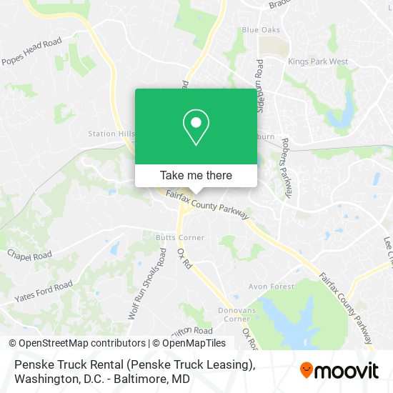 Mapa de Penske Truck Rental (Penske Truck Leasing)