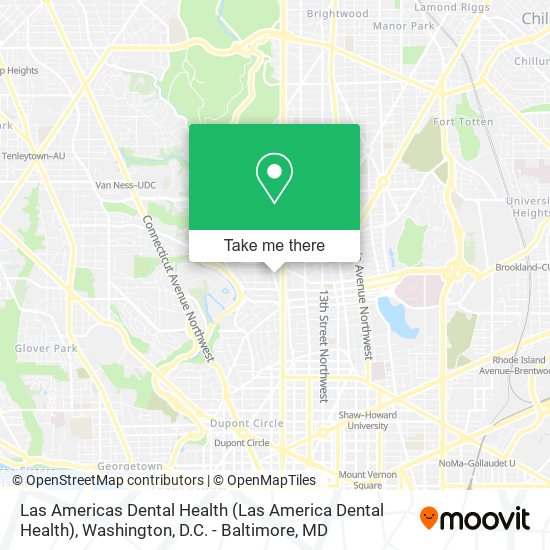 Las Americas Dental Health map