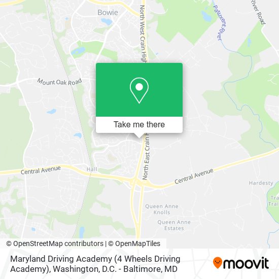 Maryland Driving Academy (4 Wheels Driving Academy) map